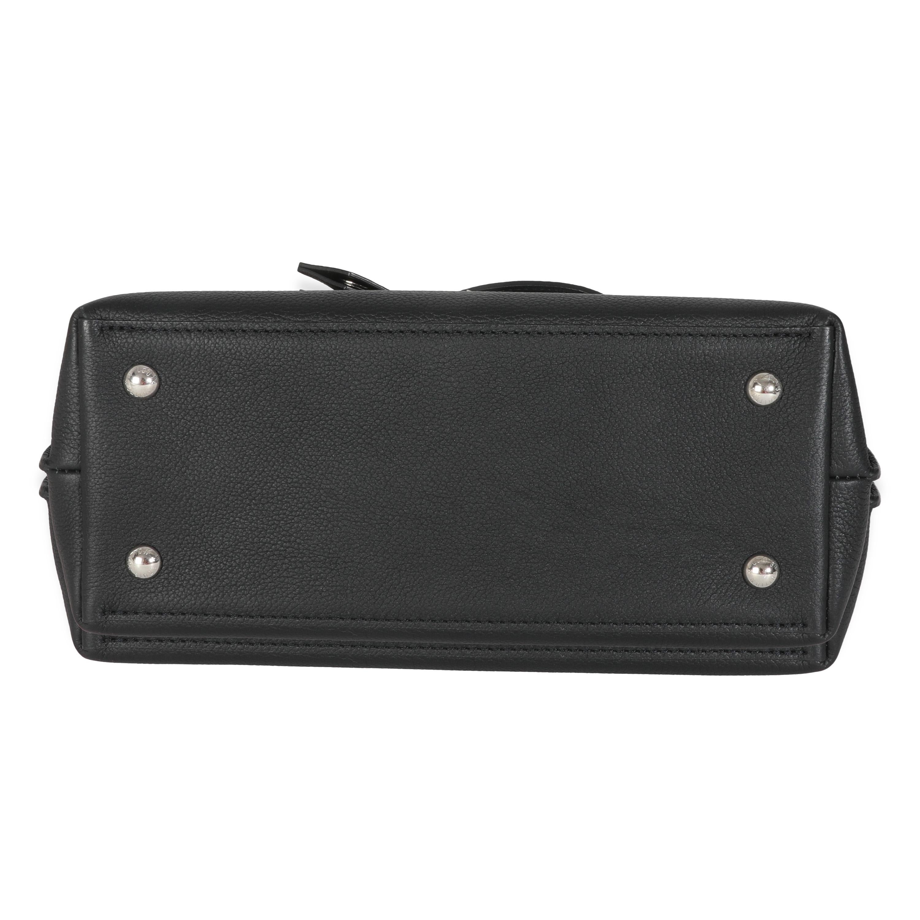 Louis Vuitton Schwarzes Kalbsleder Lockme Ever BB im Angebot 1