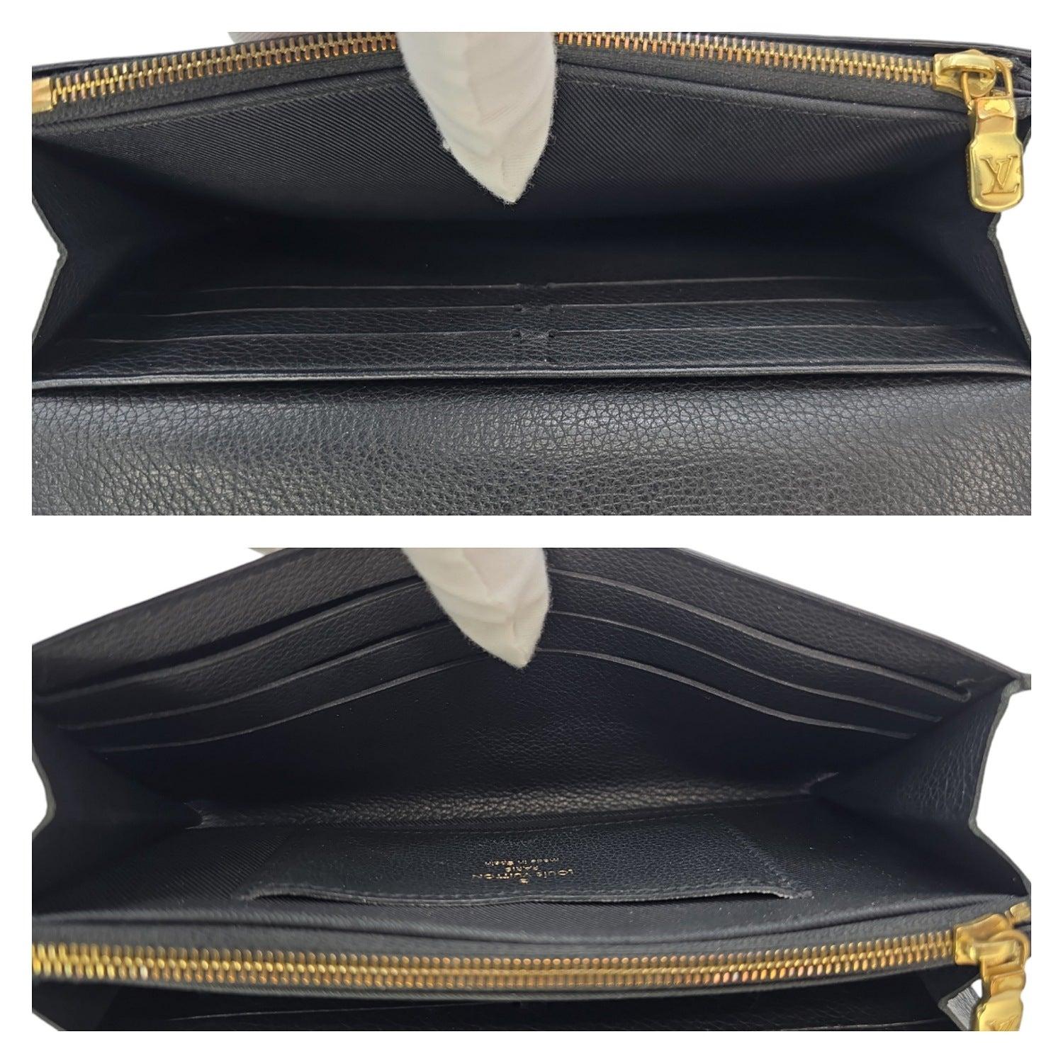 Louis Vuitton LockMe Langes Portemonnaie aus schwarzem Kalbsleder 2