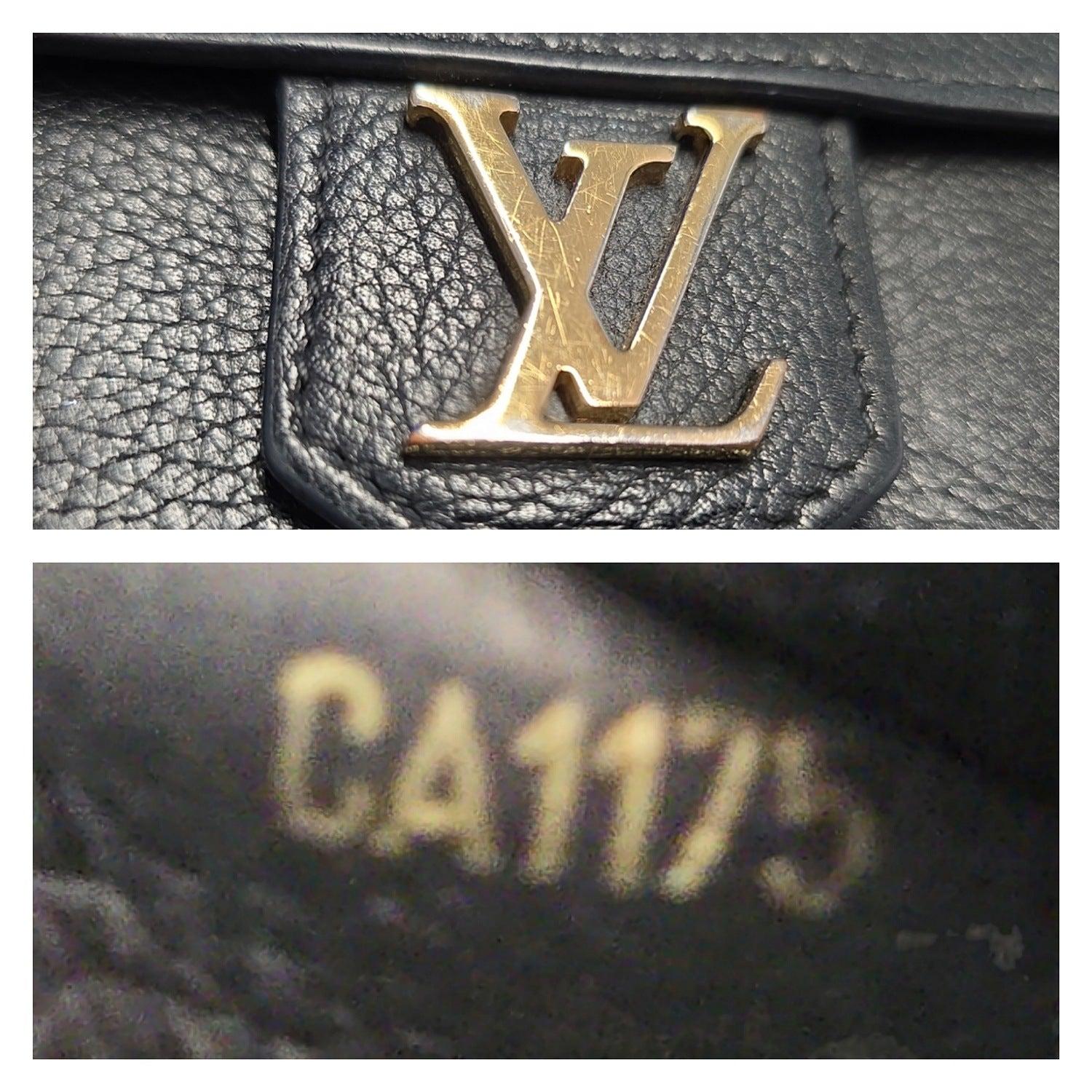 Louis Vuitton LockMe Langes Portemonnaie aus schwarzem Kalbsleder 4