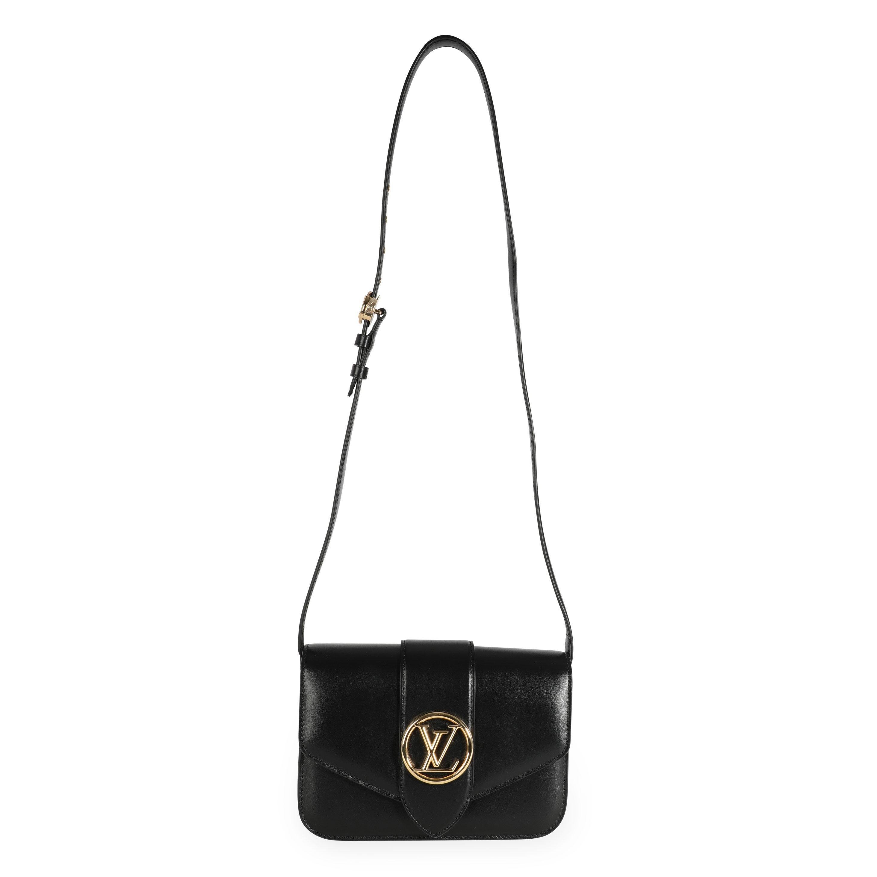 Louis Vuitton Black Calfskin LV Pont 9
SKU: 111055
MSRP: USD 3,900.00

Handbag Condition: Excellent
Condition Comments: Excellent Condition. Faint mark to back of bag.
Brand: Louis Vuitton
Model: LV Pont 9
Origin Country: Italy
Size (Generic):