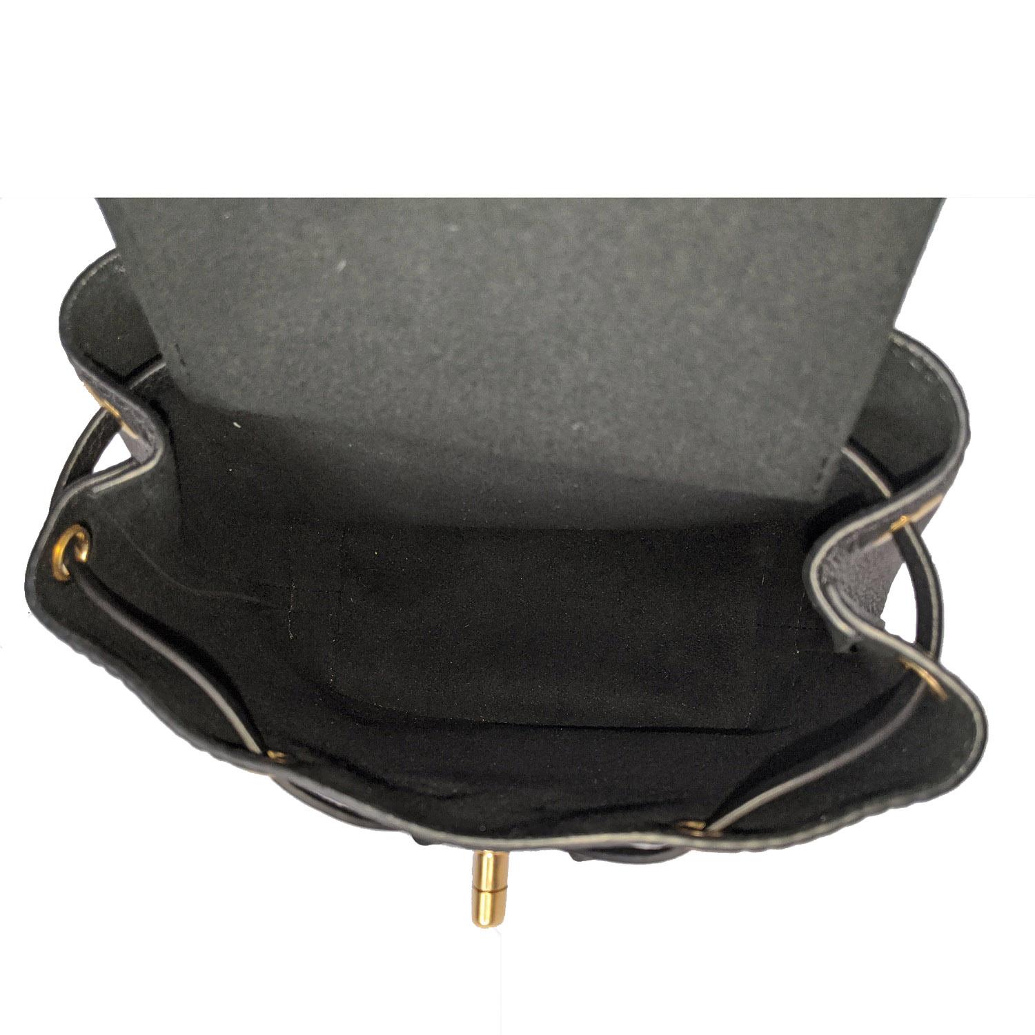 Women's or Men's Louis Vuitton Black Calfskin Mini Lockme Backpack