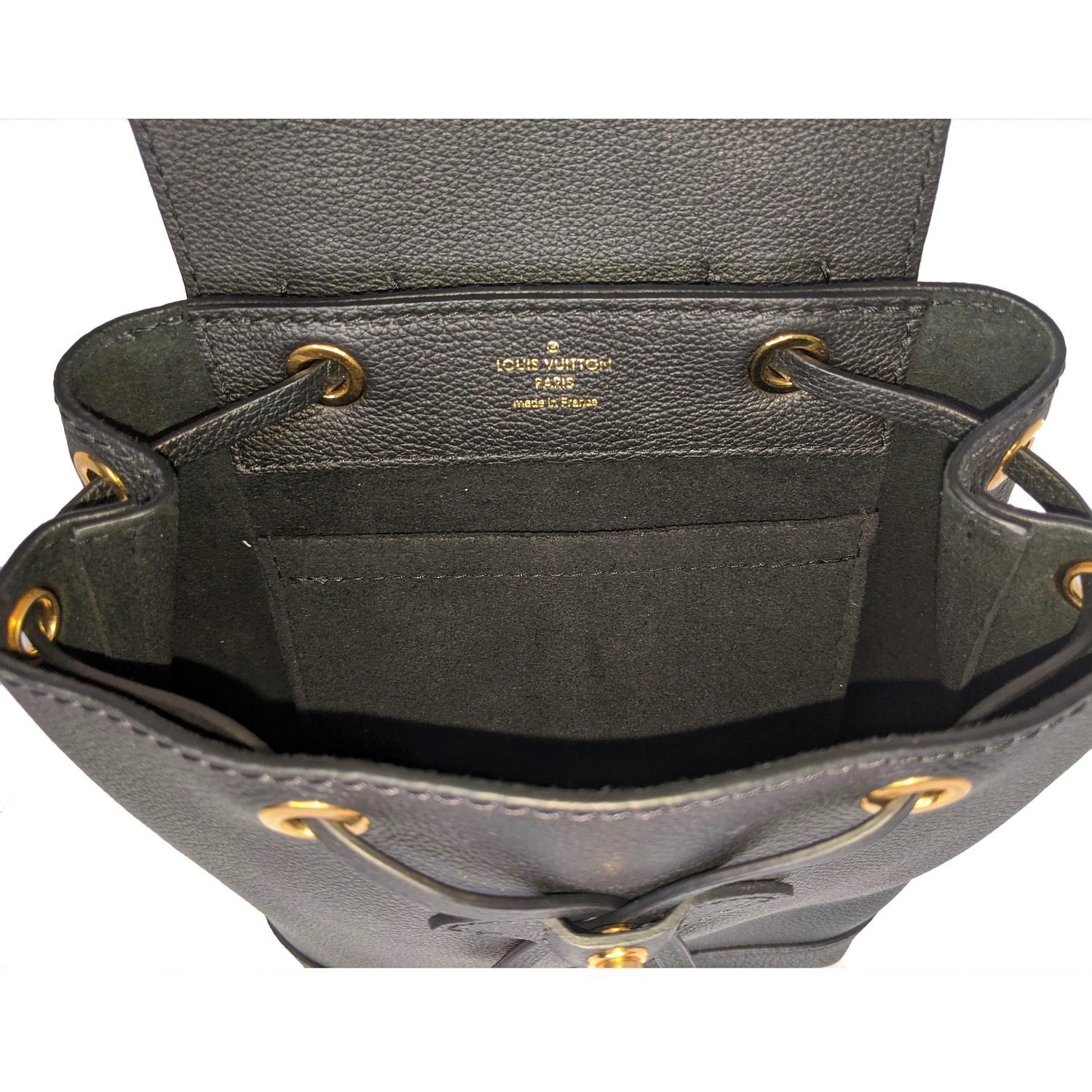 Louis Vuitton Black Calfskin Mini Lockme Backpack 1