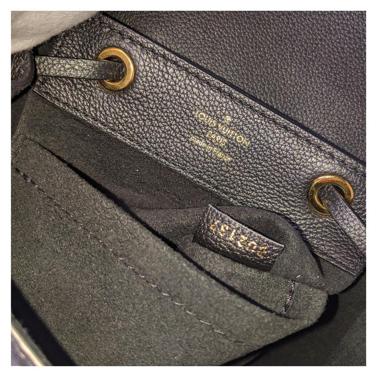 LOUIS VUITTON Calfskin Lockme Mini Backpack Black | FASHIONPHILE