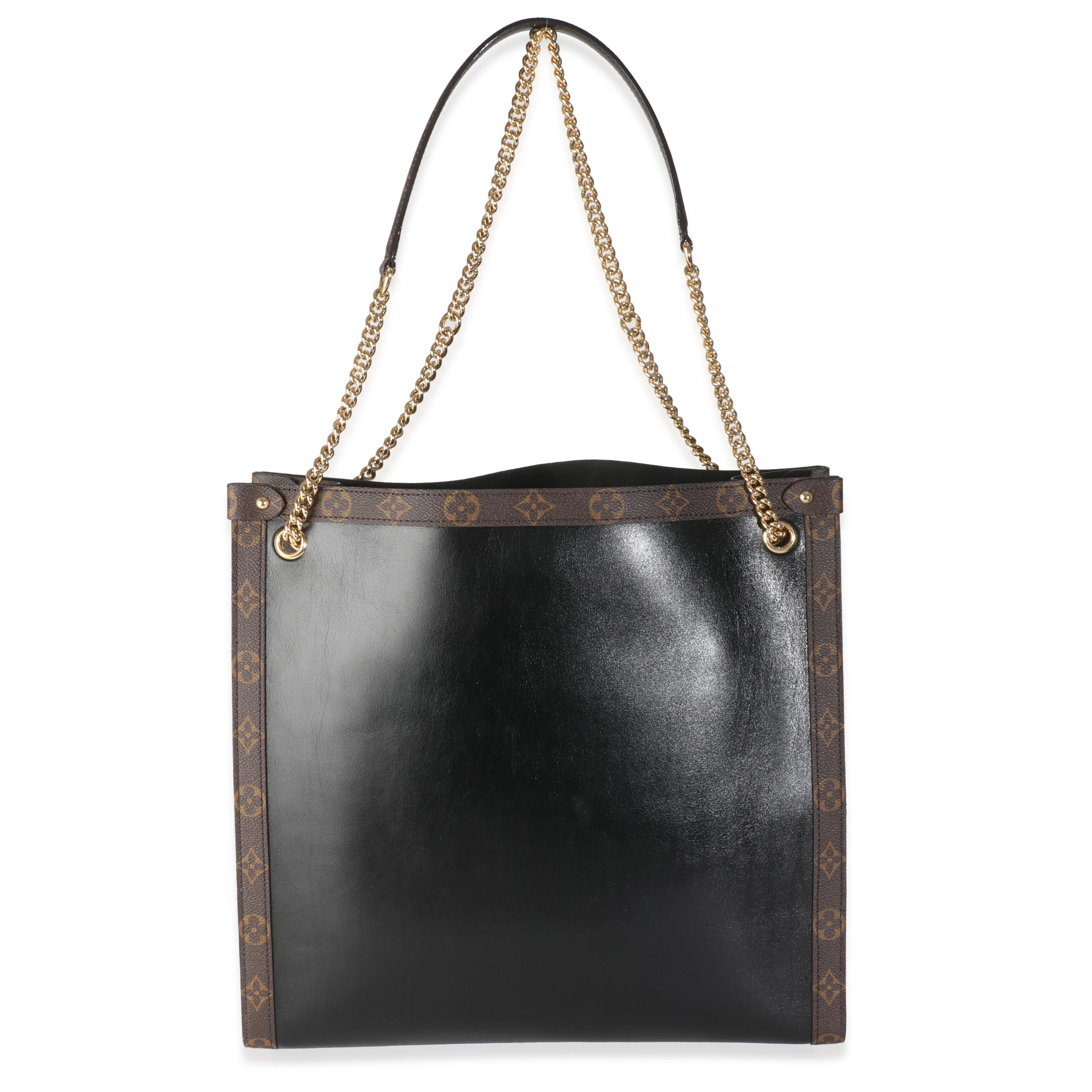 Listing Title: Louis Vuitton Black Calfskin Monogram Canvas Nova MM LV Vibe
SKU: Z145312
MSRP: 3950.00 USD
Condition: Pre-owned 
Handbag Condition: Excellent
Condition Comments: Item is in excellent condition and displays light signs of wear. Faint