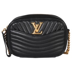 Louis Vuitton Black Calfskin New Wave Camera Bag