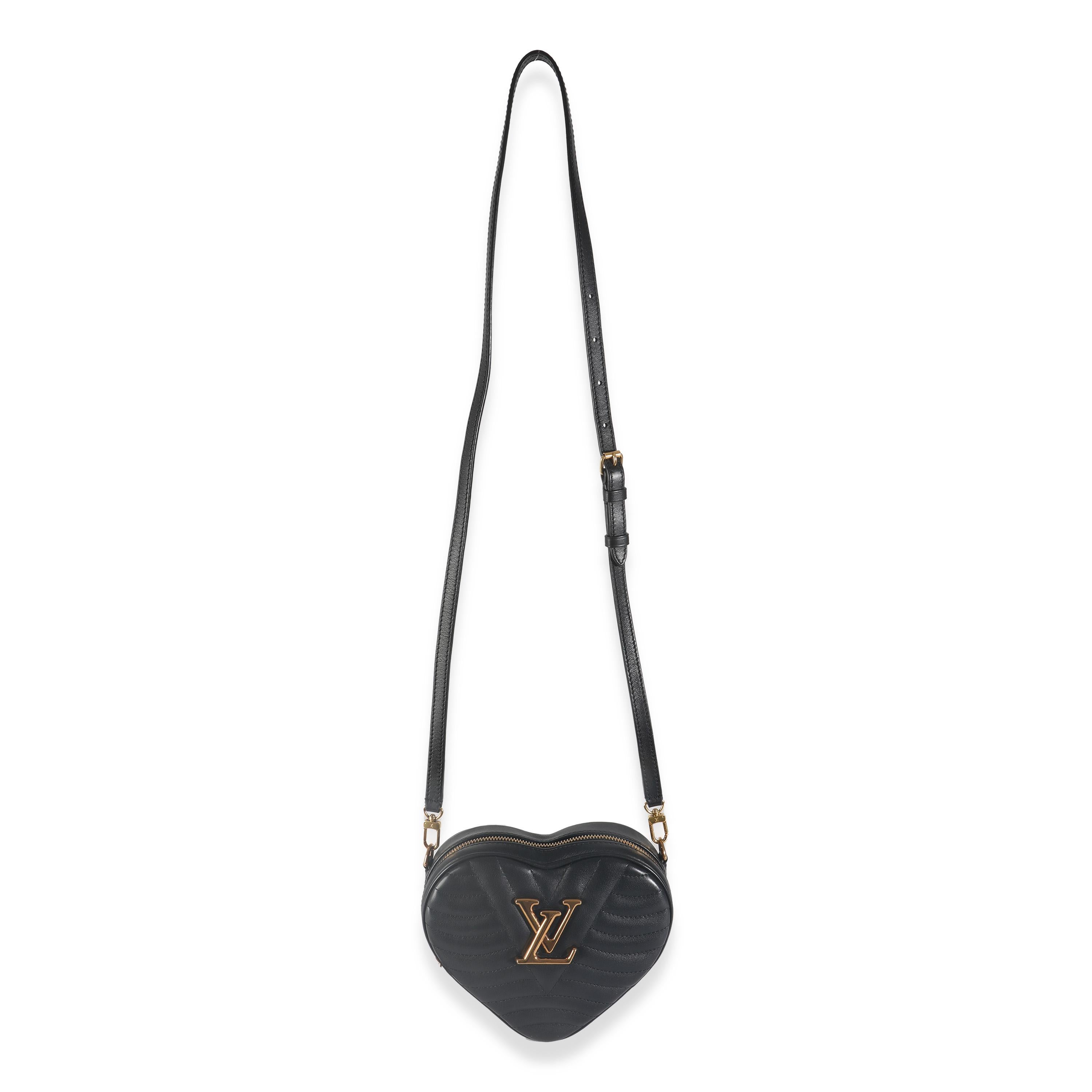 Louis Vuitton Black Calfskin New Wave Heart Bag For Sale 1