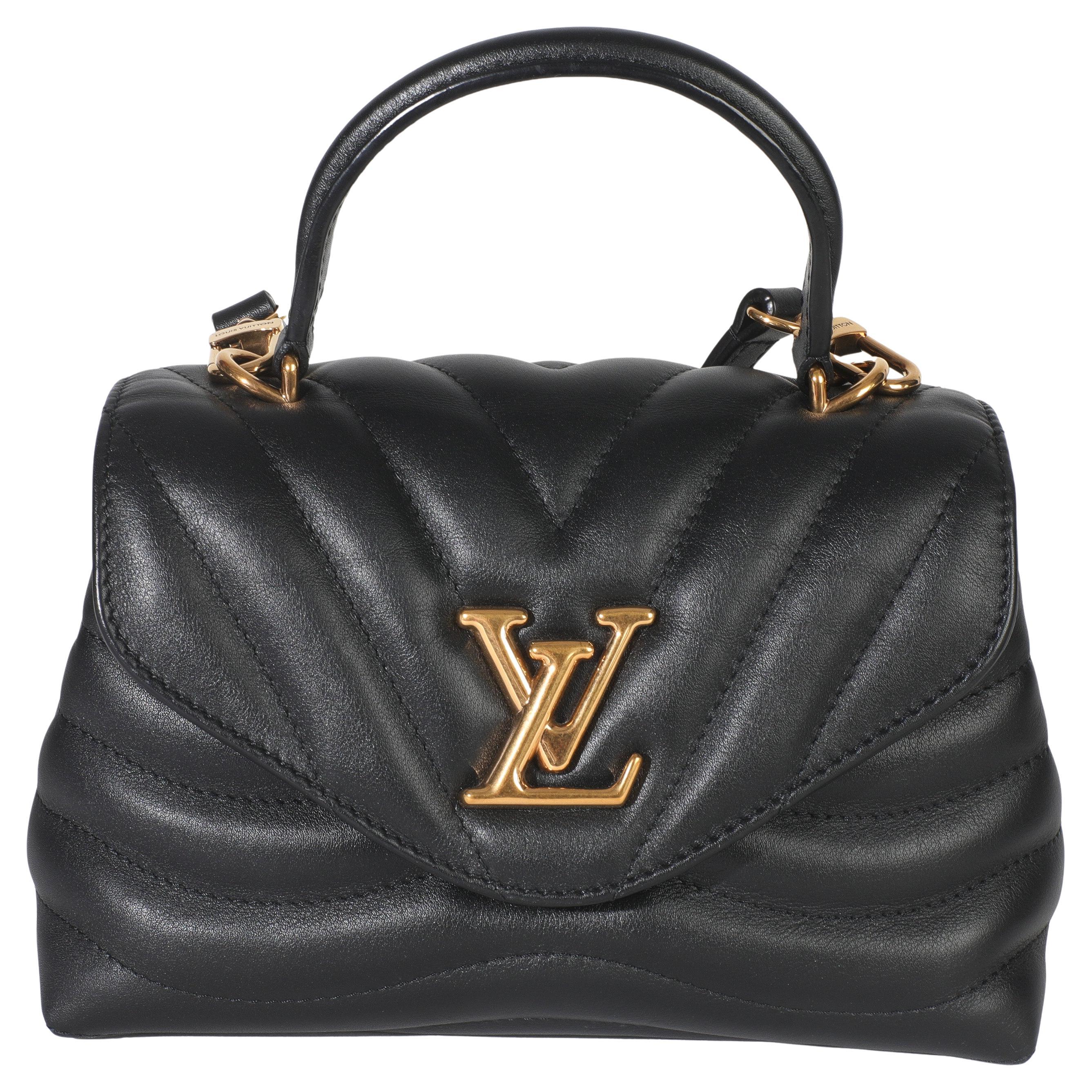 Louis Vuitton Black Calfskin New Wave Hold Me Top Handle Bag
