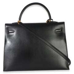Hermès Vintage Caja Negra Sellier Kelly 35 GHW