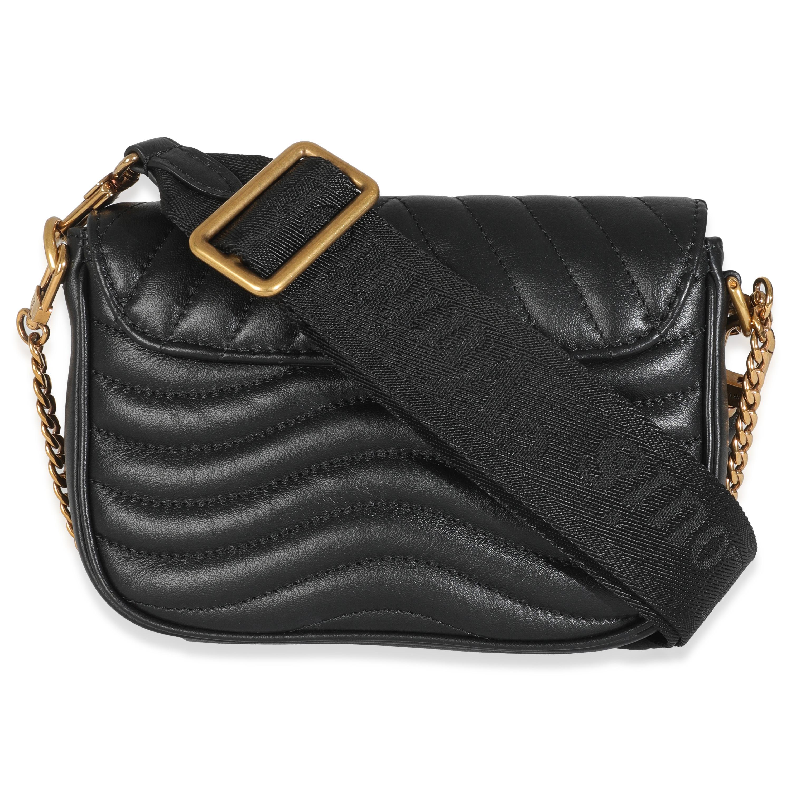 Louis Vuitton - Pochette in pelle di vitello nera New Wave Multi in vendita 2
