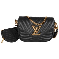 Louis Vuitton - Pochette in pelle di vitello nera New Wave Multi