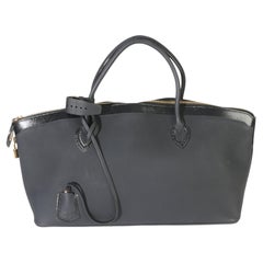 Louis Vuitton Black Calfskin Obsession Lockit East-West Bag