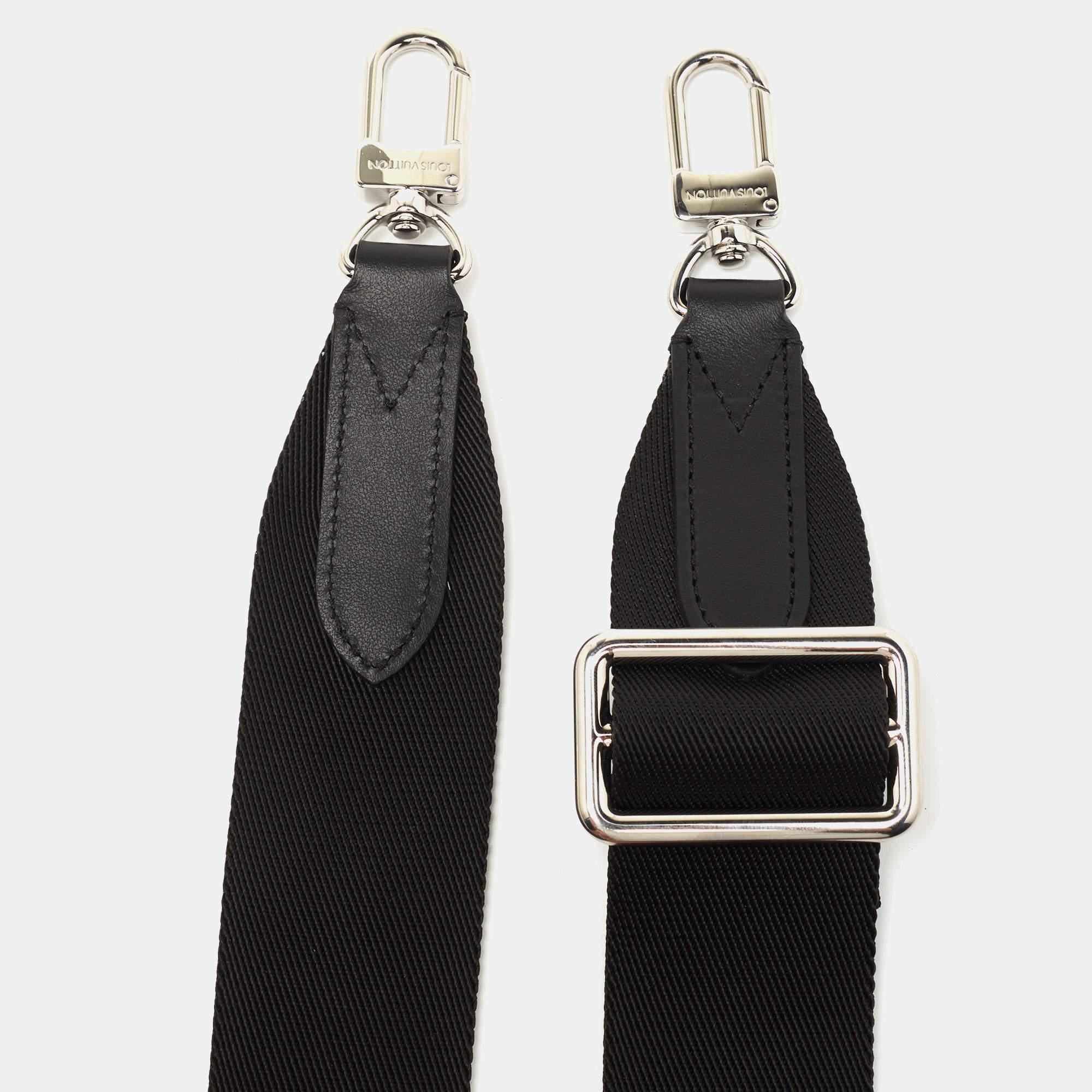 Women's Louis Vuitton Black Canvas Adjustable Bag Shoulder Strap