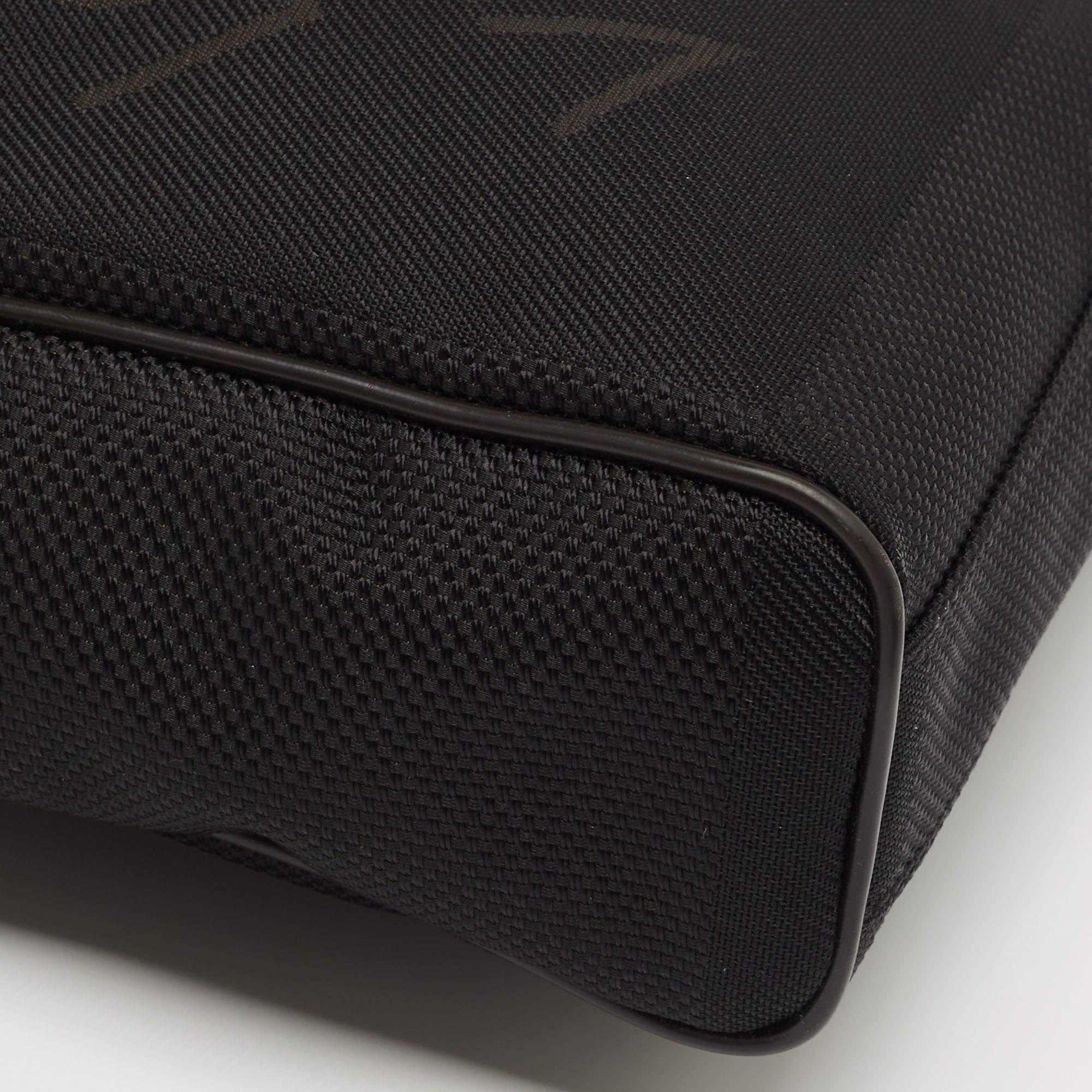 Louis Vuitton Black Canvas and Leather Geant Citadin Messenger Bag 6