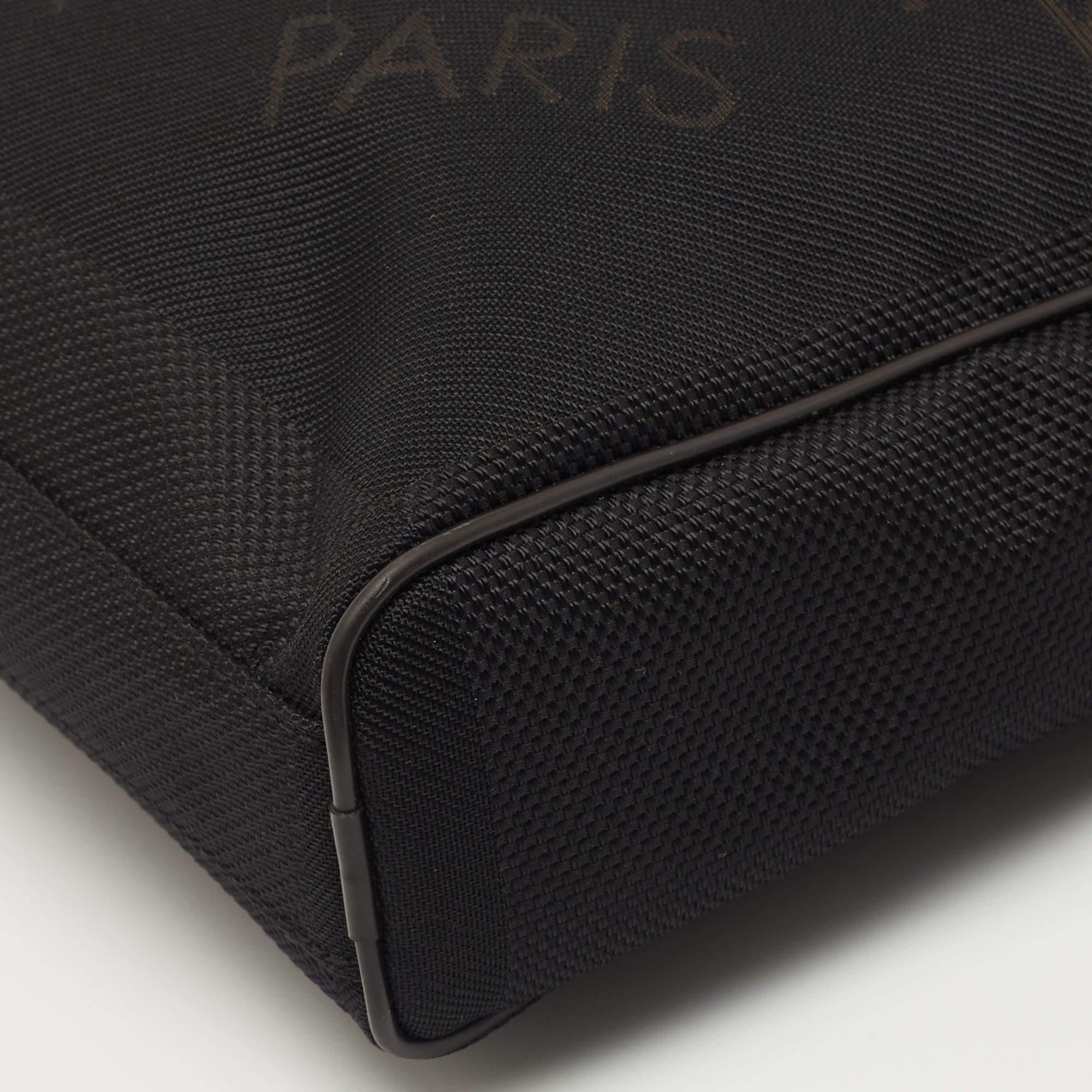 Louis Vuitton Black Canvas and Leather Geant Citadin Messenger Bag 5