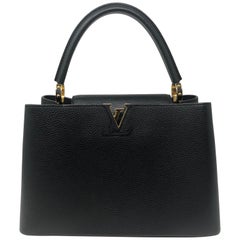 Louis Vuitton Black Capucines MM 