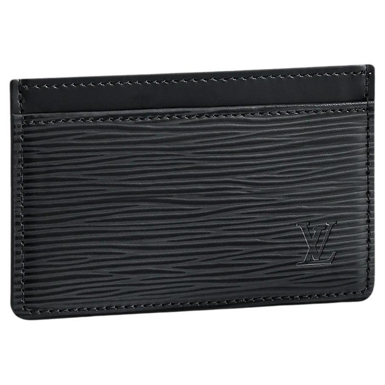 Louis Vuitton Black Card Holder For Sale at 1stDibs