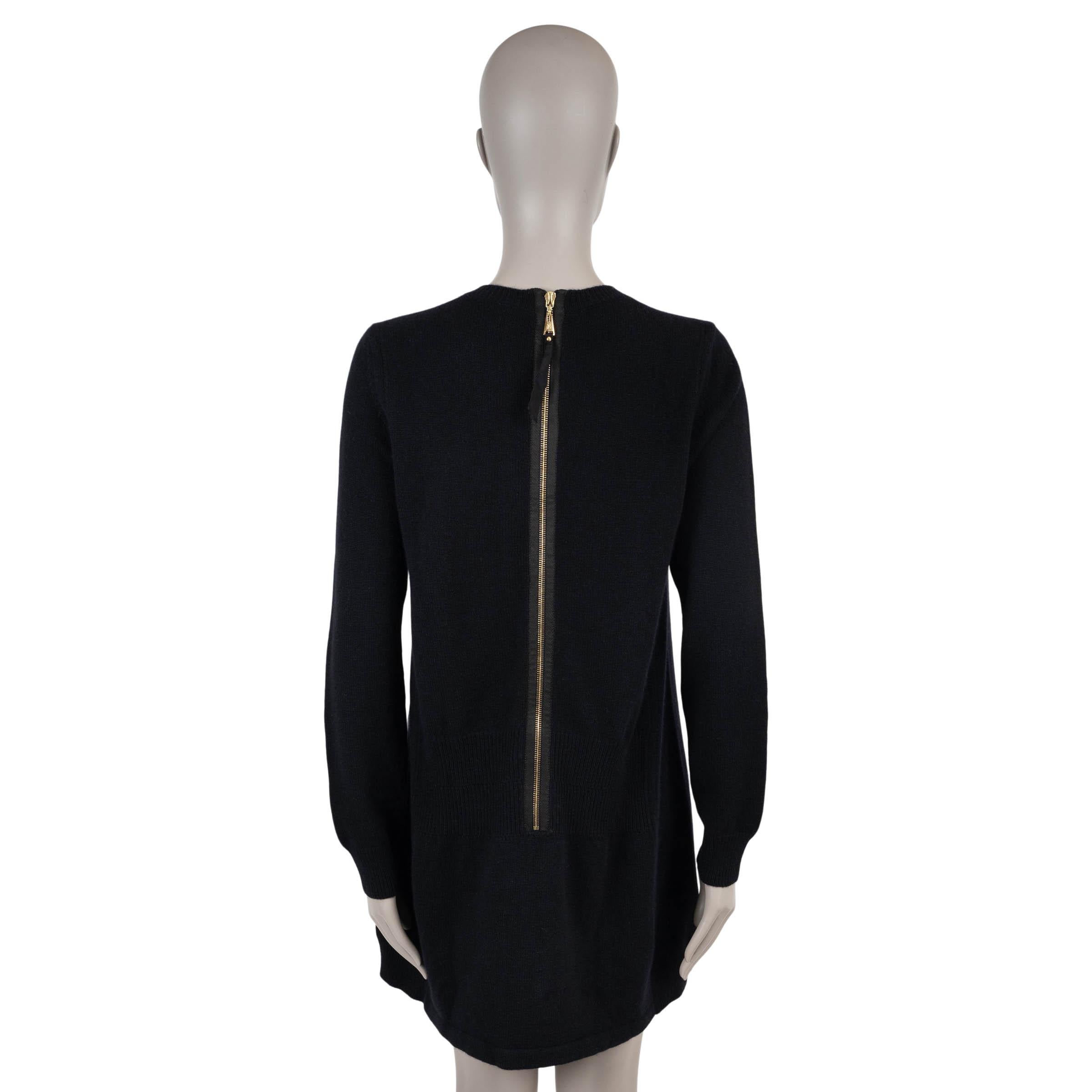 Nero LOUIS VUITTON abito in maglia di cashmere nera XL in vendita