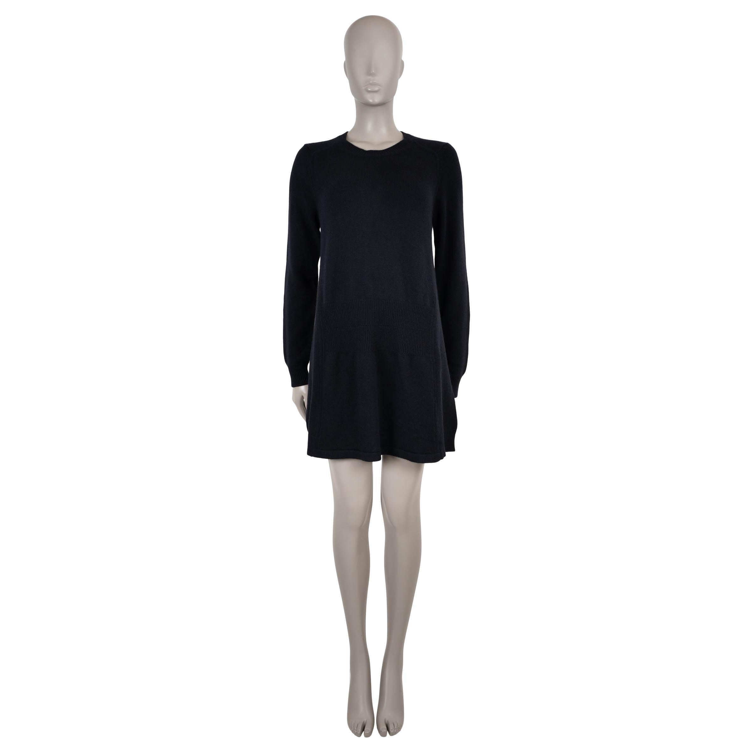 LOUIS VUITTON abito in maglia di cashmere nera XL In condizioni ottime in vendita a Zürich, CH