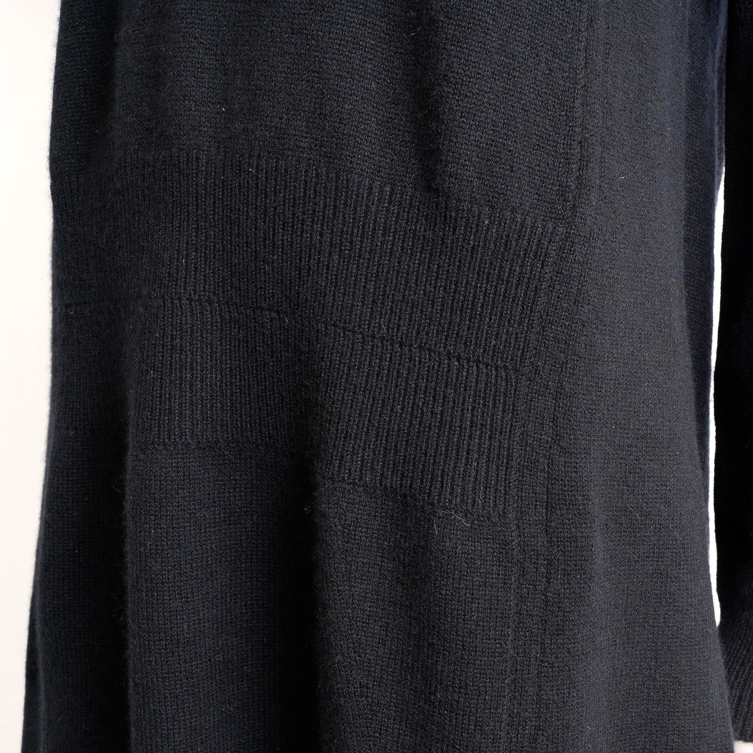 LOUIS VUITTON abito in maglia di cashmere nera XL in vendita 1