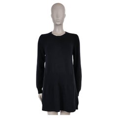 LOUIS VUITTON black cashmere KNIT Dress XL