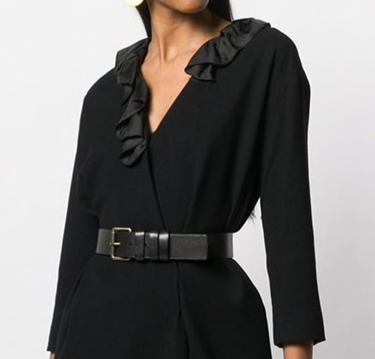 Louis Vuitton Black Cashmere Short Dress For Sale at 1stdibs