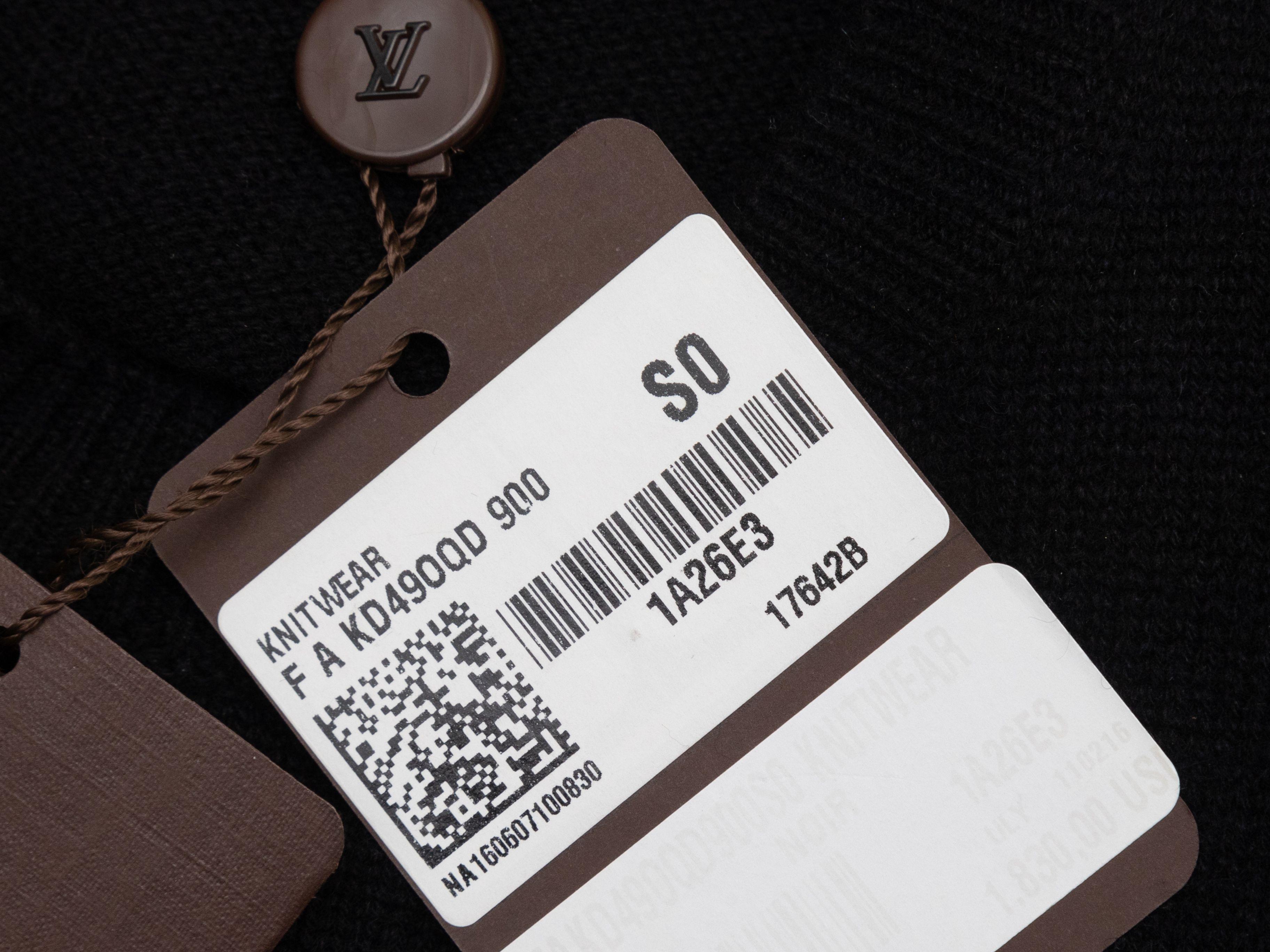 Louis Vuitton Black Cashmere Sweater Dress In Good Condition In New York, NY