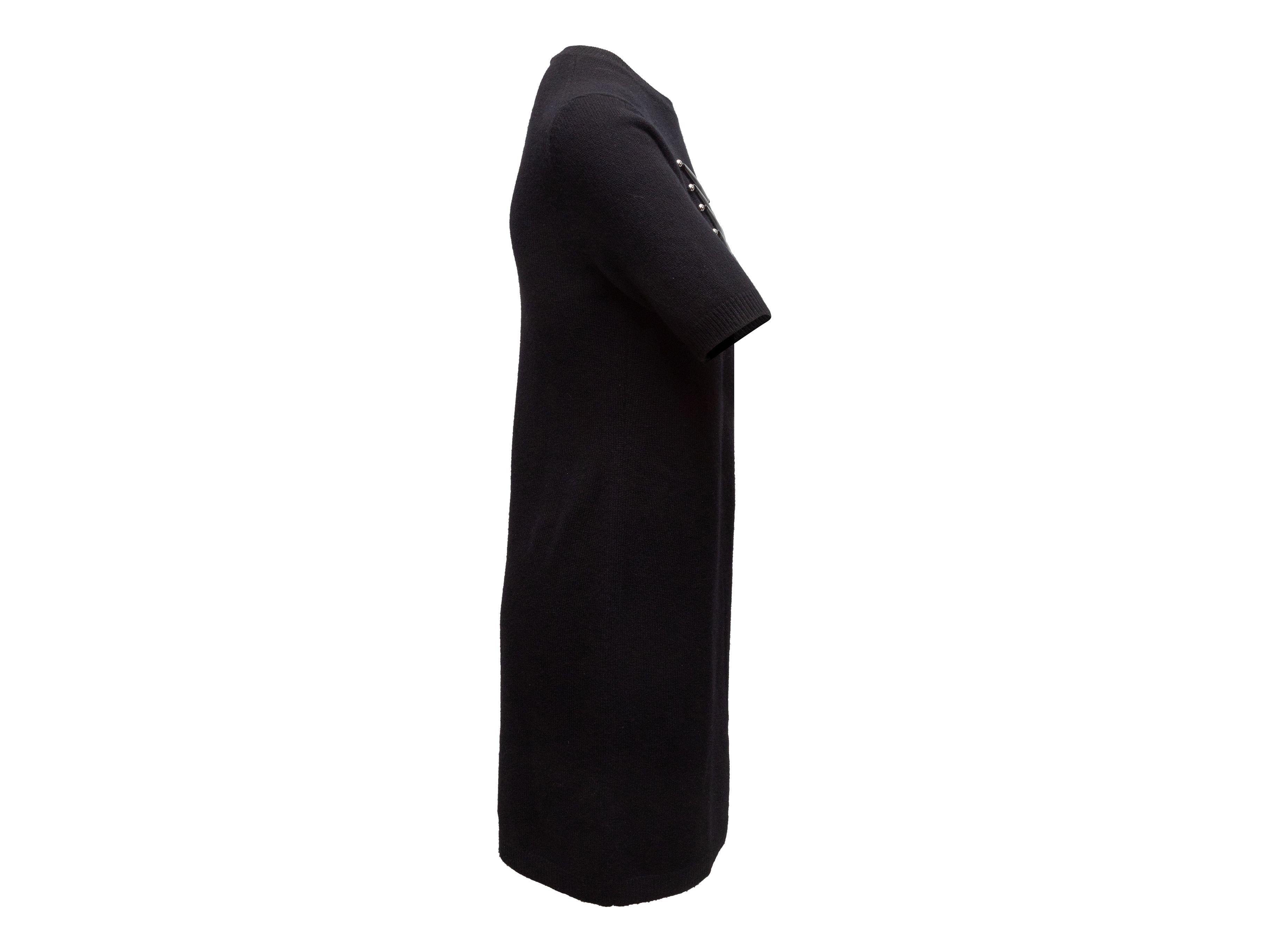 Louis Vuitton Black Cashmere Sweater Dress 4