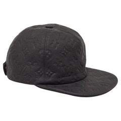 Louis Vuitton Black Casquette Monogram Quill Baseball Cap One Size