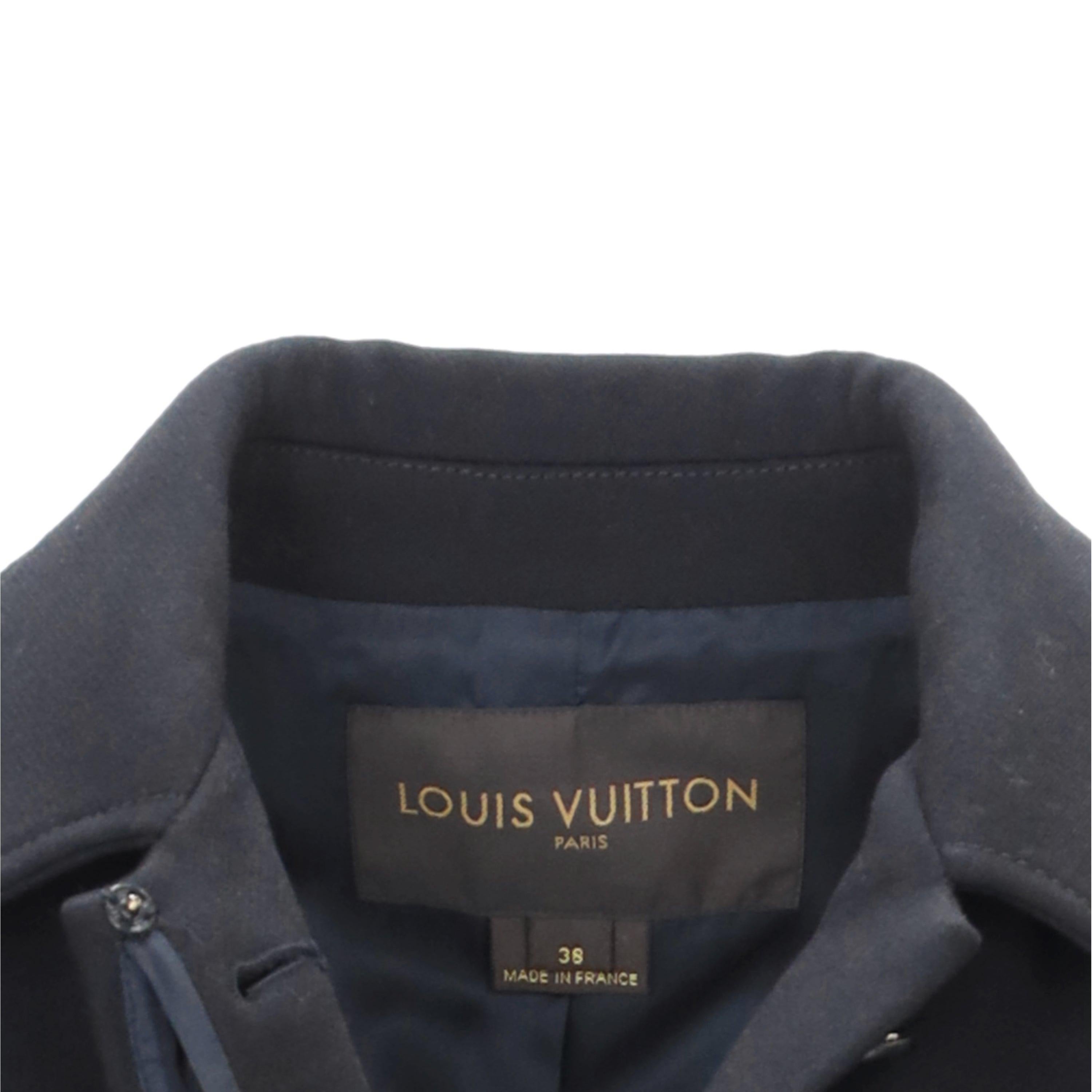 Louis Vuitton Black Coat - '10s For Sale 1