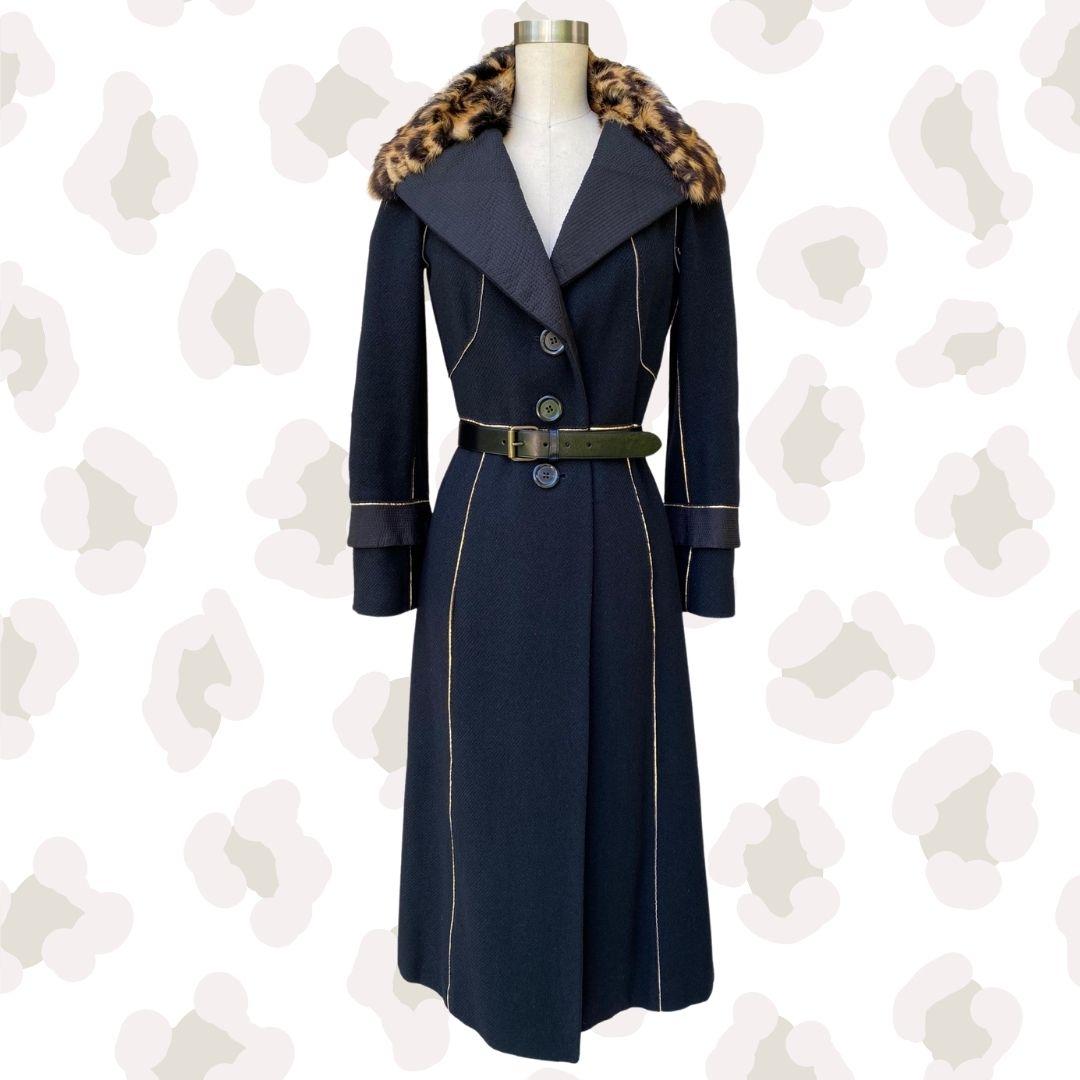 Vintage Womens Louis Vuitton Jacket Black Size XL,LV Trench Coat