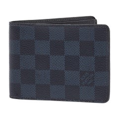 Louis Vuitton Black Coated Canvas Slender Bifold Wallet