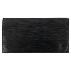 Louis Vuitton Black Cob Leather Card Holder