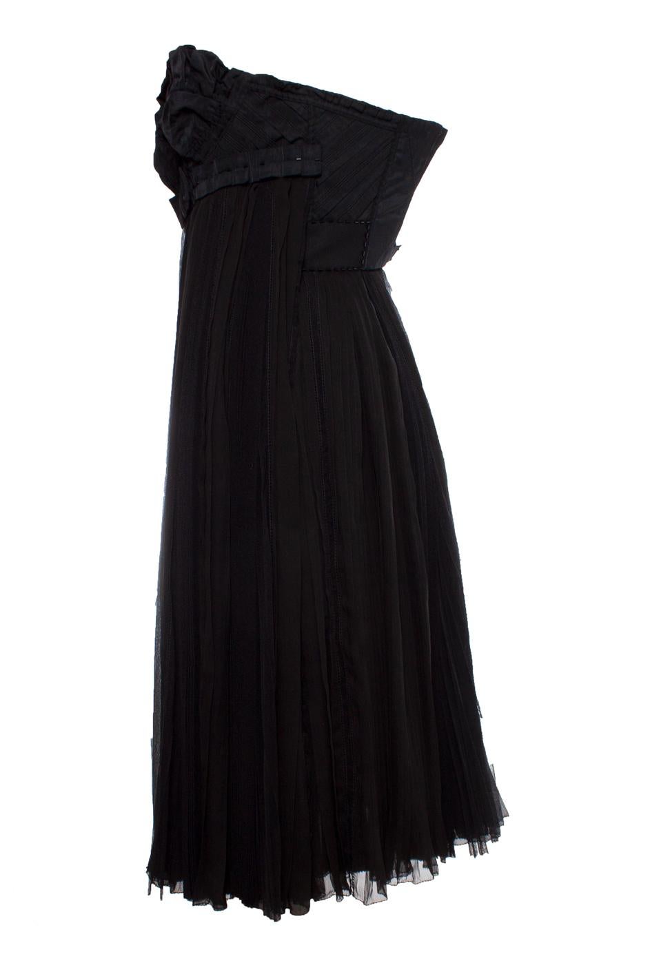 Black Louis Vuitton, black cocktail dress For Sale
