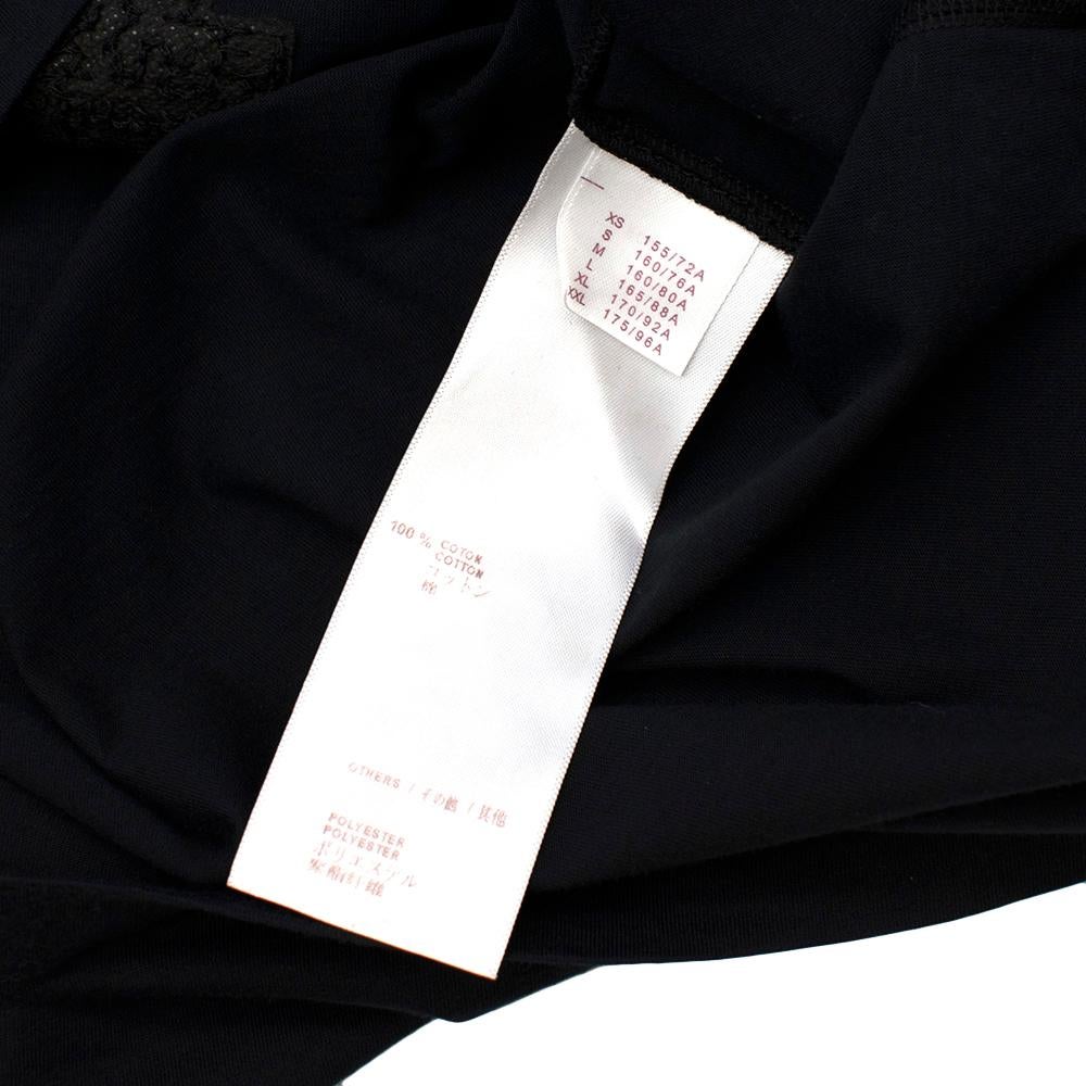 Louis Vuitton Black Cotton 'Paris' 14 Sequin Embellished T-shirt S For Sale 1