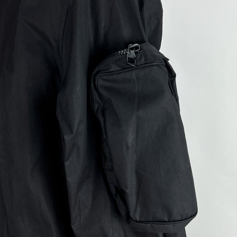 Louis Vuitton Black Cotton Plain Rainbow Men Pilot Pocket Shirt Size S