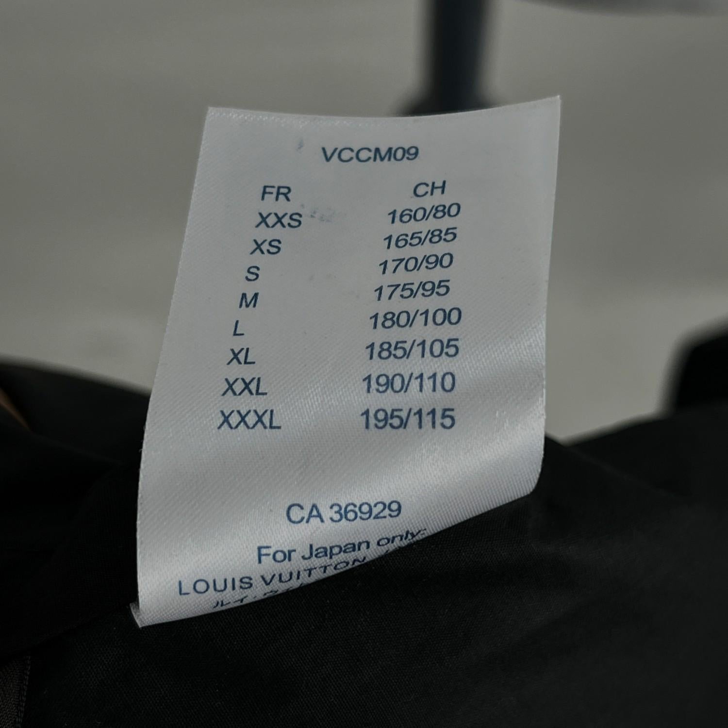 Louis Vuitton Black Cotton Plain Rainbow Men Pilot Pocket Shirt Size S 2