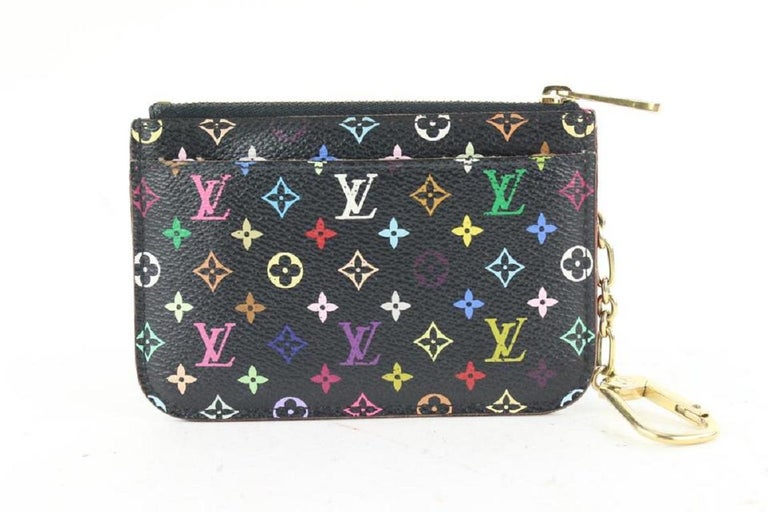 louis vuitton black with colored letters