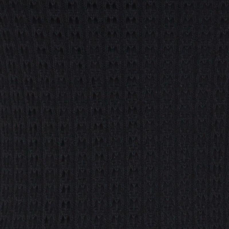 Louis Vuitton Black Crochet Knit Sleeveless Midi Dress S 1
