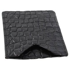 Louis Vuitton Black Croco Leather Card Case