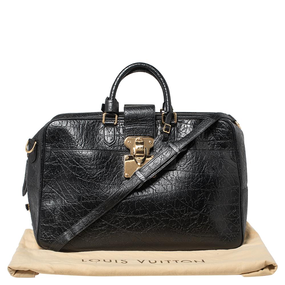 Louis Vuitton Black Cuir Indra Duffel Bag 10