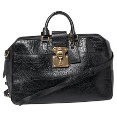 Louis Vuitton Black Cuir Indra Duffel Bag
