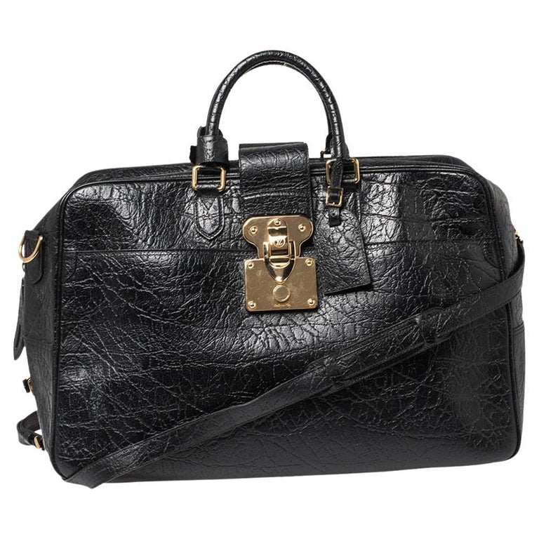 Louis Vuitton Black Cuir Indra Duffel Bag at 1stDibs