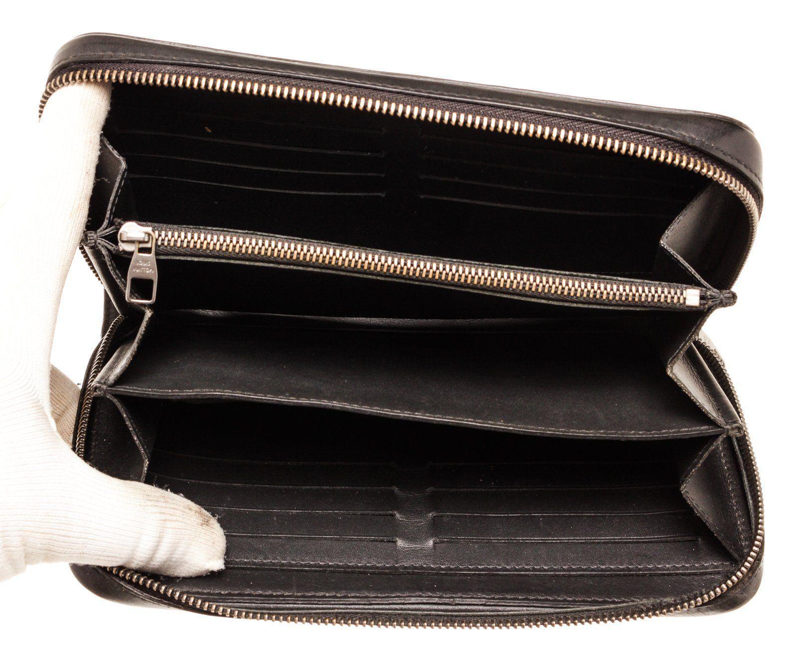 Louis Vuitton Black Damier Canvas Zippy XL Organizer Wallet with damier canvas 2