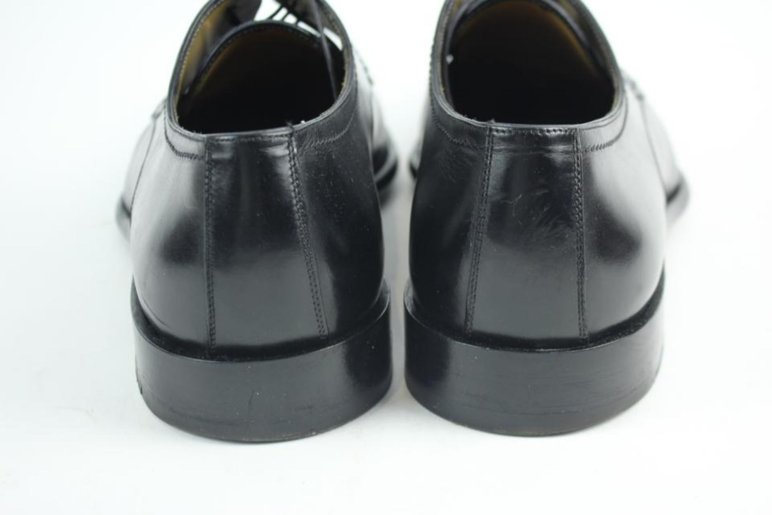 Louis Vuitton Black Damier Dress 22lva1114 Formal Shoes 1