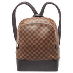 Louis Vuitton Black Damier Ebene Canvas and Leather Jake Backpack