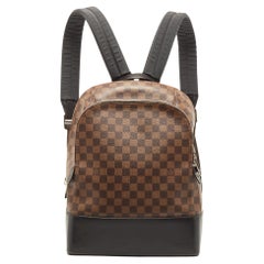 Used Louis Vuitton Black Damier Ebene Canvas and Leather Jake Backpack
