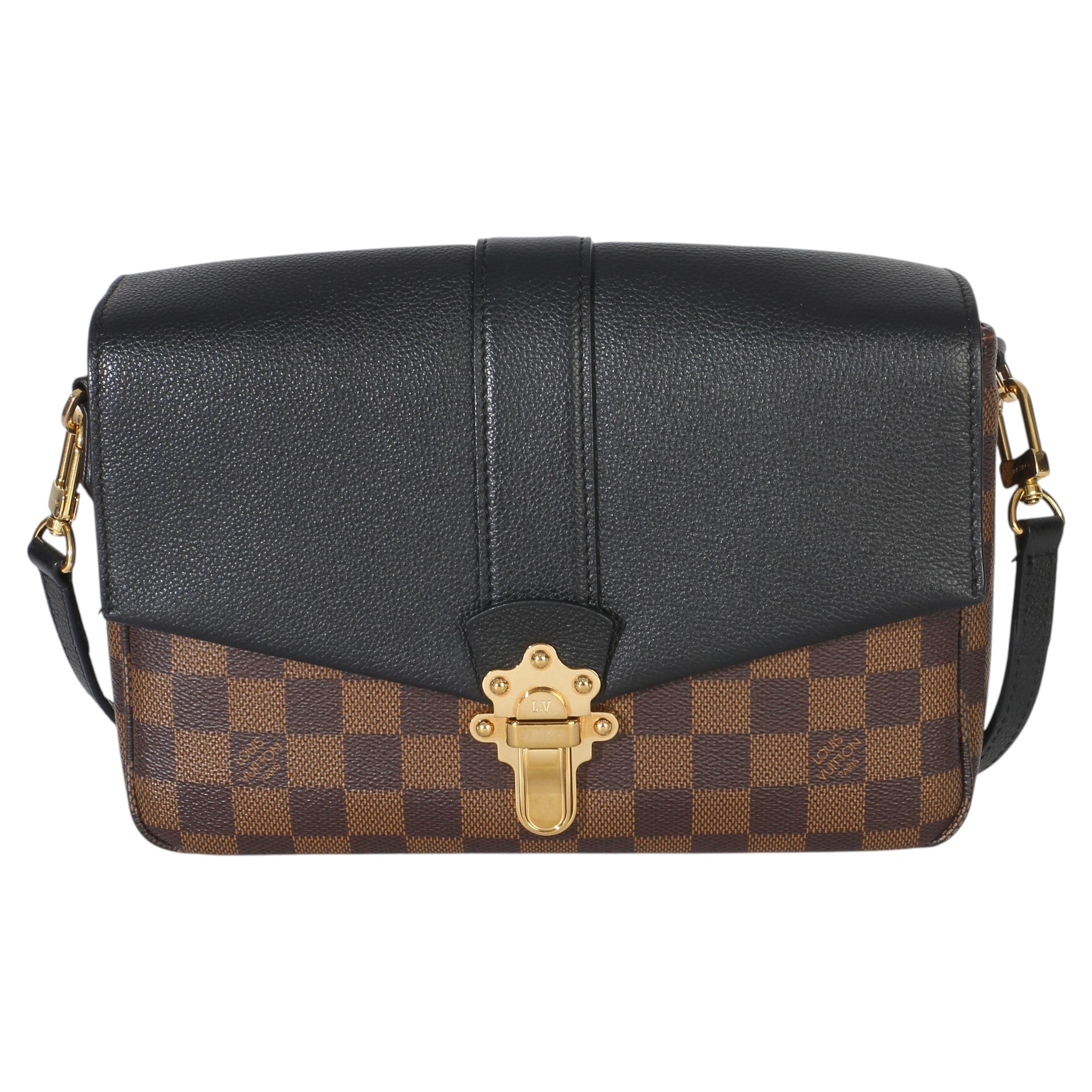 Louis Vuitton Black Damier Ebene Canvas Clapton PM For Sale
