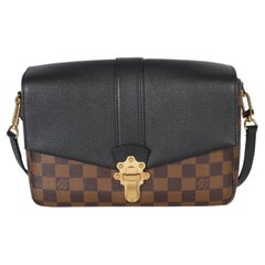 Louis Vuitton Black Damier Ebene Canvas Clapton PM