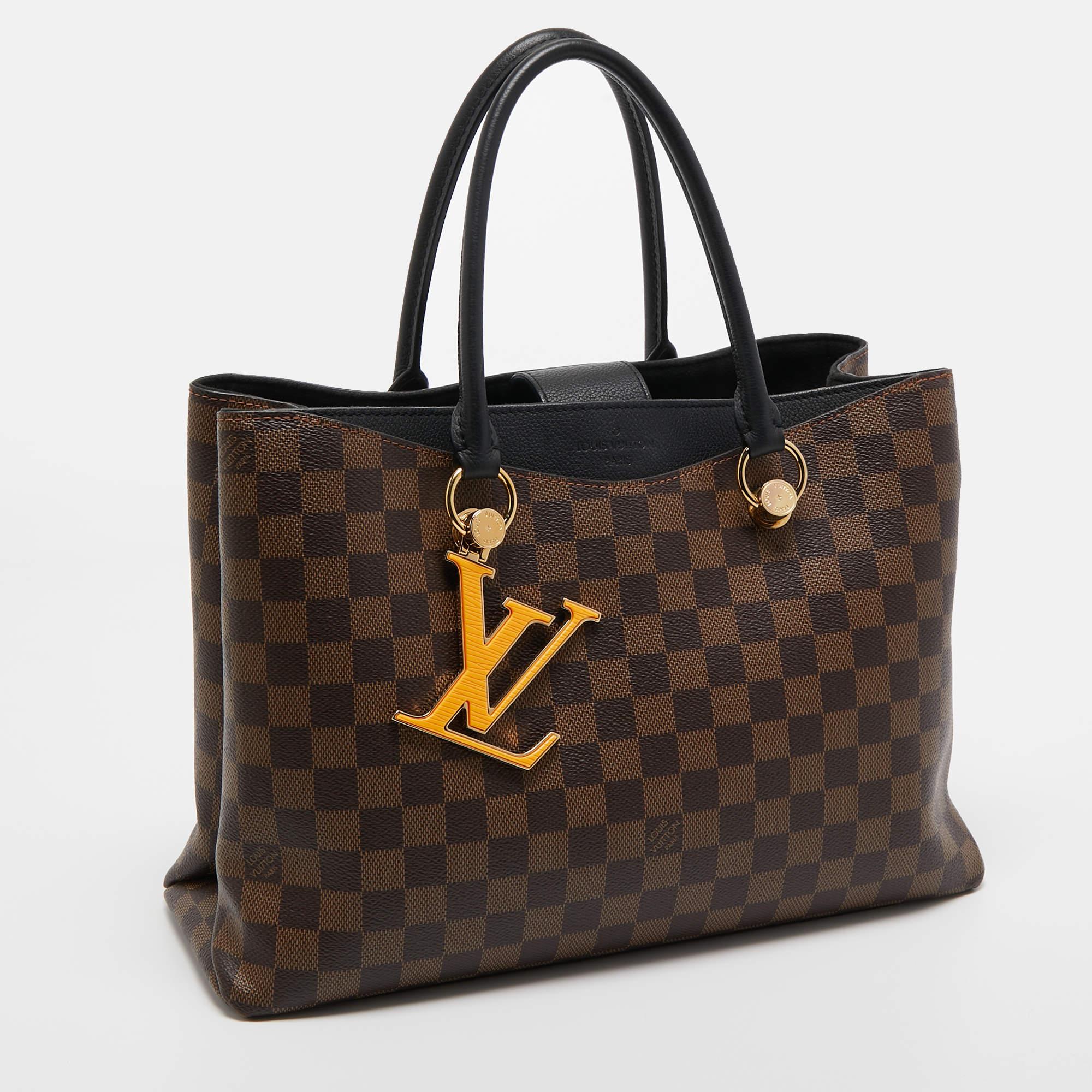 Louis Vuitton Black Damier Ebene Canvas LV Riverside Bag 3