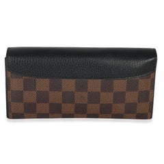 Louis Vuitton Black Damier Ebene Canvas Normandy Wallet